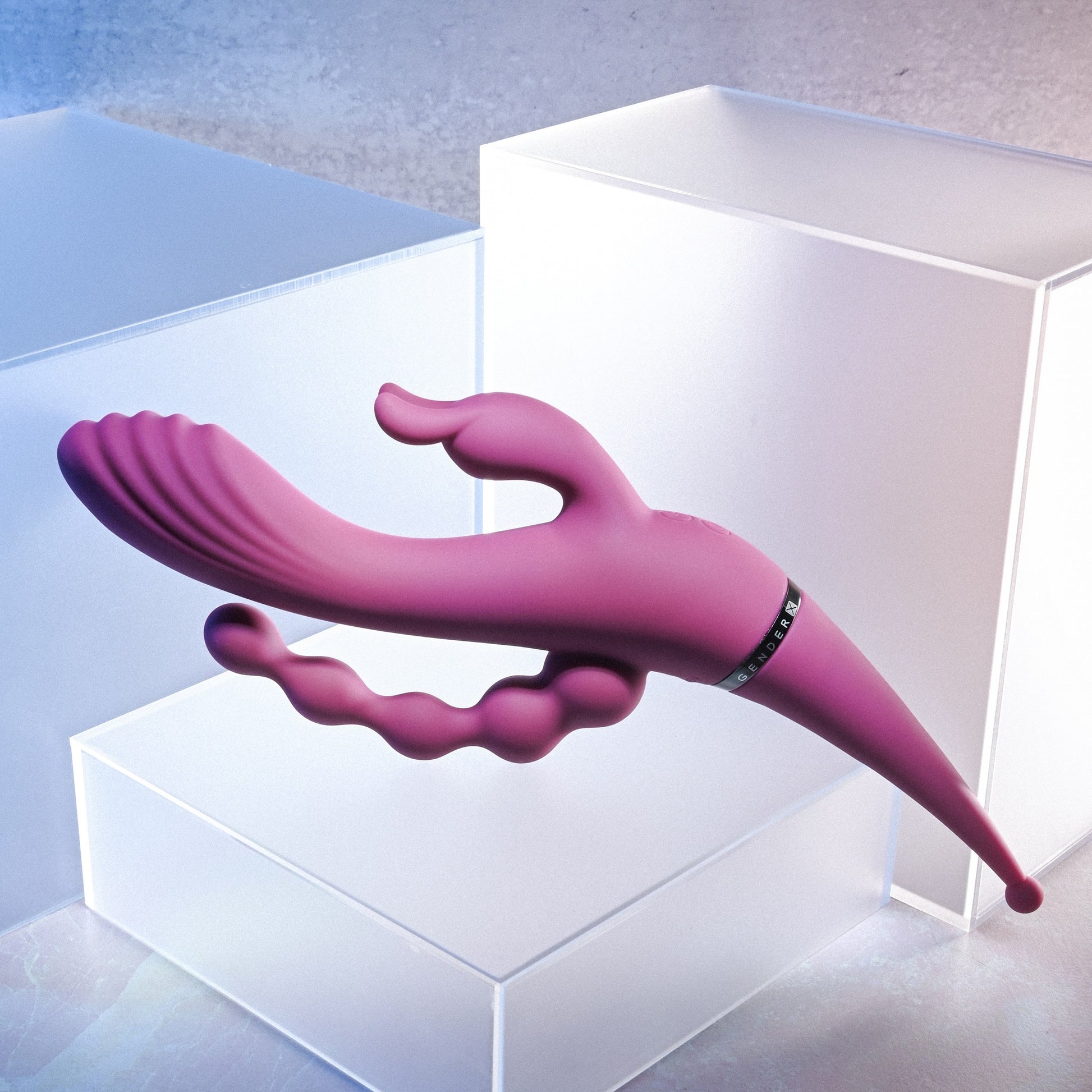 Silicone Rechargeable Four By Four Burgundy - Thorn & Feather