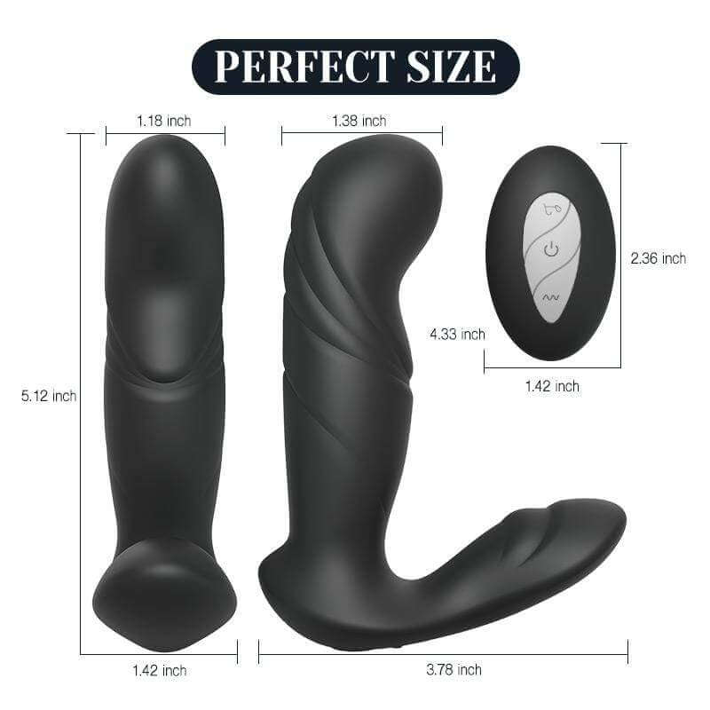Tracy's Dog Remote Control Rechargeable G Spot Prostate Massager - Thorn & Feather
