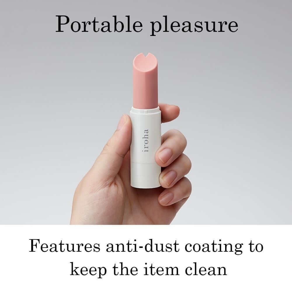 Iroha Stick Portable Pleasure Massage Vibrator - Light Pink × White - Thorn & Feather