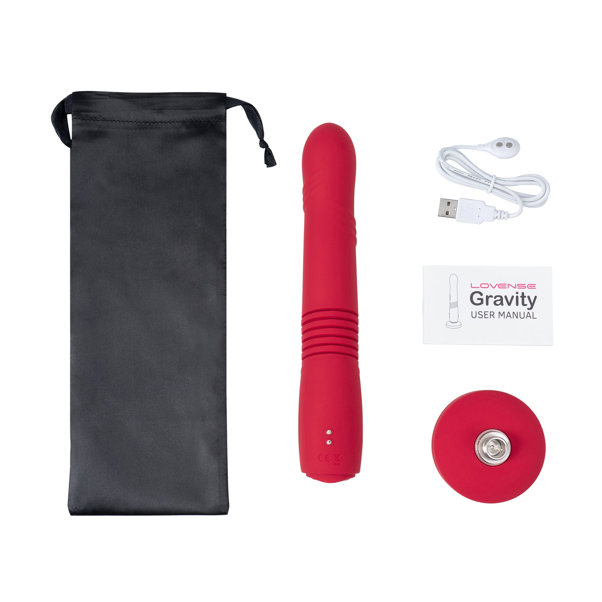 Lovense Gravity Bluetooth Automatic Thrusting & Vibrating Dildo - Thorn & Feather