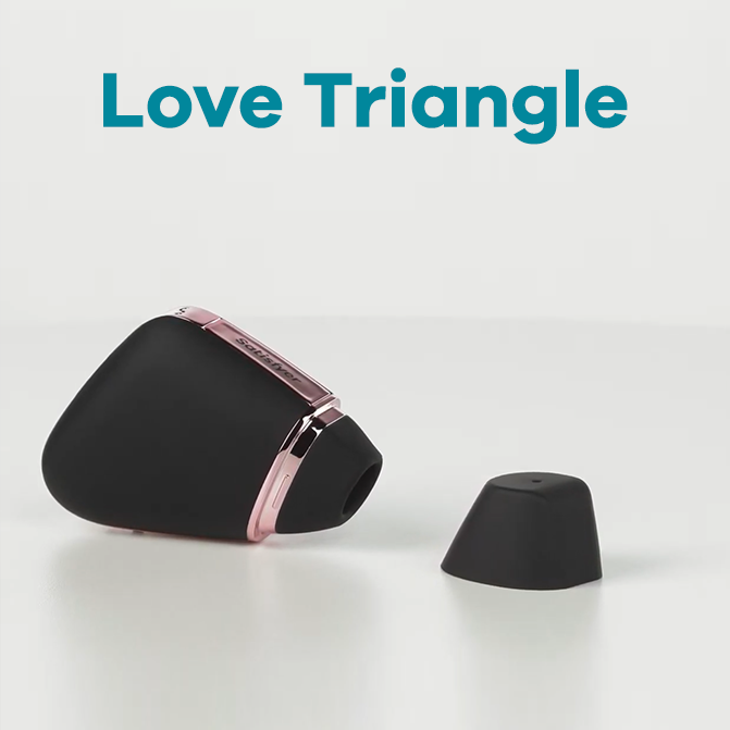 Satisfyer Love Triangle Air Pulse Stimulator + Vibration - Thorn & Feather