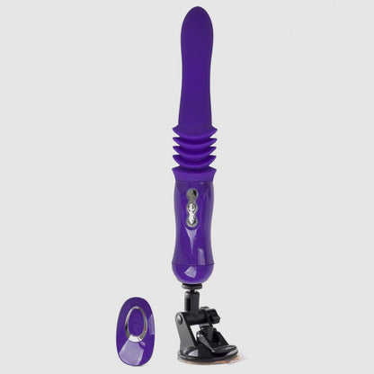 MONROE USB Rechargable Silicone Thrusting Portable Love Machine - Purple - Thorn & Feather