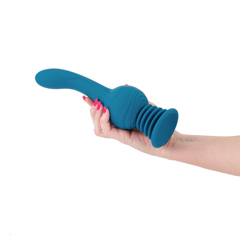 Revolution Earthquake Rotating Anal Vibe - Teal - Thorn & Feather