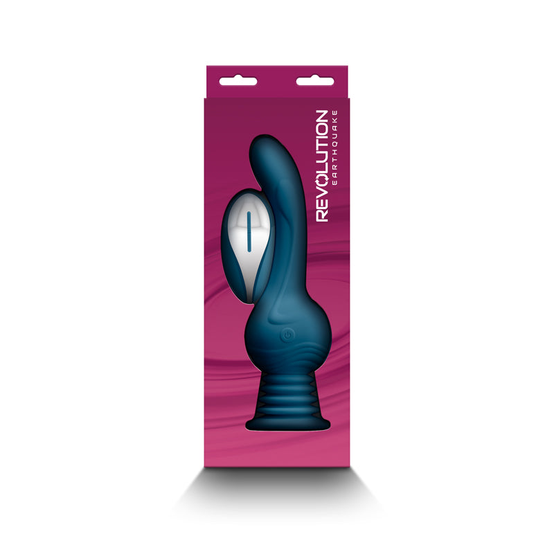 Revolution Earthquake Rotating Anal Vibe - Teal - Thorn & Feather