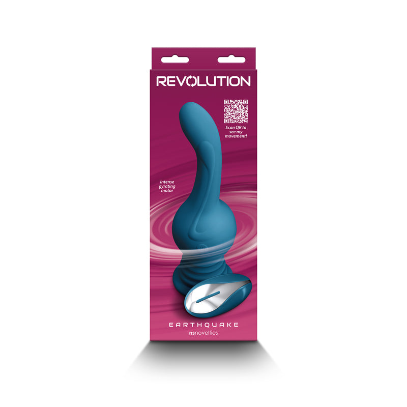 Revolution Earthquake Rotating Anal Vibe - Teal - Thorn & Feather
