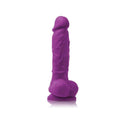 Colours Pleasures Vibrating 5" Silicone Dildo - Purple - Thorn & Feather