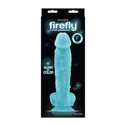 Firefly 8" Glow In The Dark Dildo - Blue - Thorn & Feather