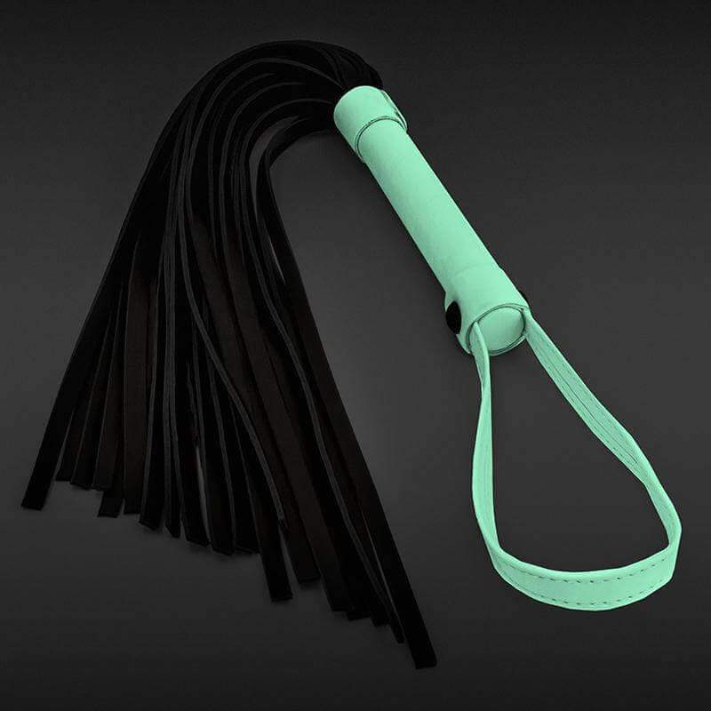 GLO Bondage Flogger - Green - Thorn & Feather Sex Toy Canada