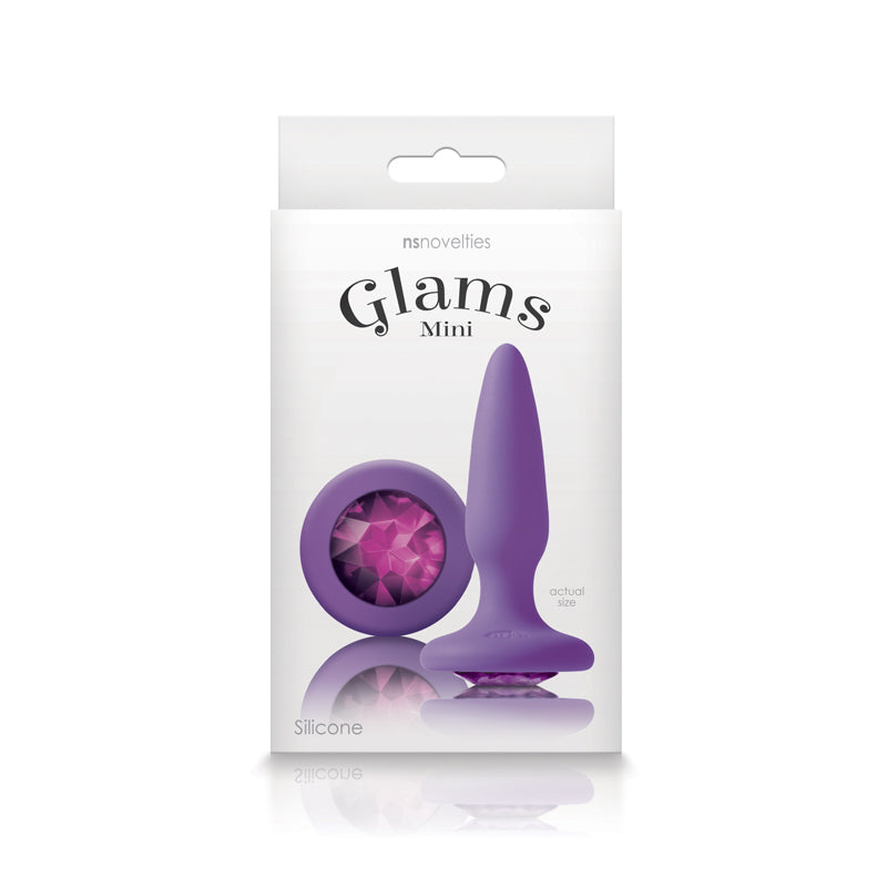 Glams Mini Anal Plug - Purple Gem - Thorn & Feather