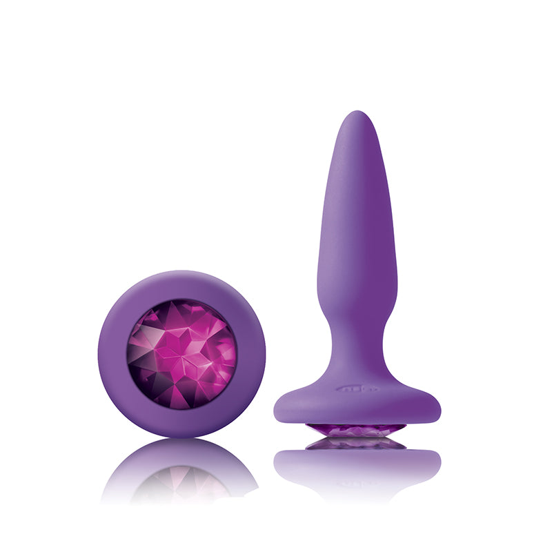 Glams Mini Anal Plug - Purple Gem - Thorn & Feather