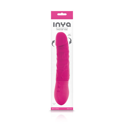 INYA Twister Realistic Vibrating Dildo - Pink - Thorn & Feather