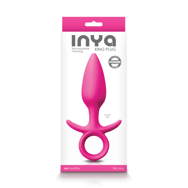 INYA King Vibrating Anal Plug - Medium, Pink - Thorn & Feather
