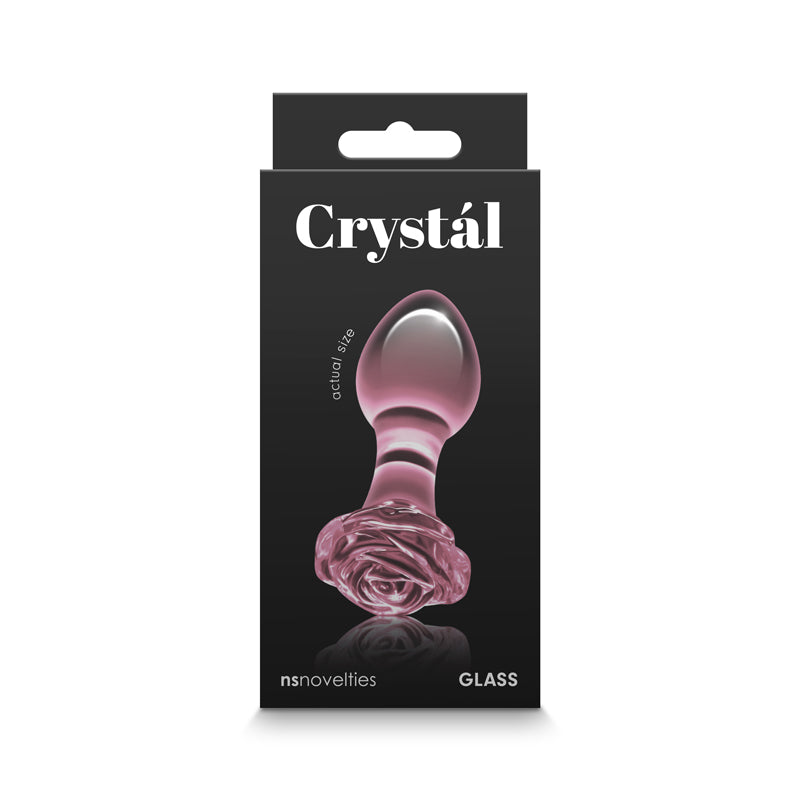 Crystal Rose Butt Plug - Pink - Thorn & Feather