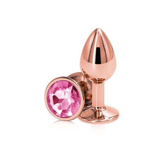 Rear Assets Rose Gold Plug - Small, Pink - Thorn & Feather