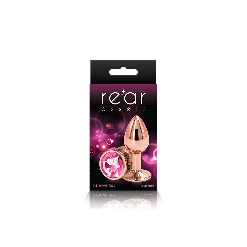Rear Assets Rose Gold Plug - Small, Pink - Thorn & Feather