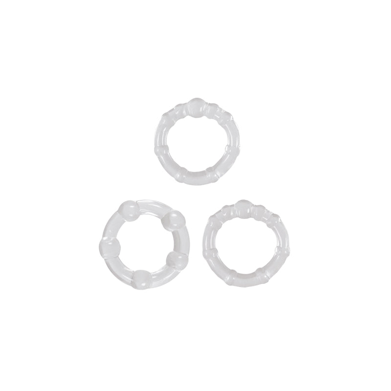 Renegade Intensity Cock Rings - Clear - Thorn & Feather