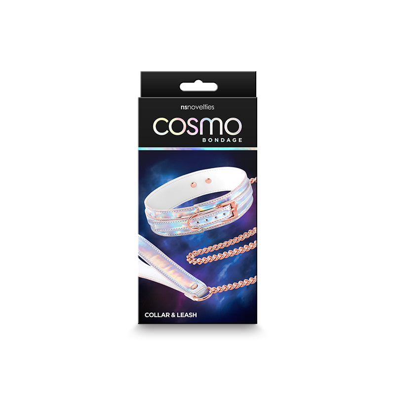 Cosmo Bondage Collar & Leash - Rainbow - Thorn & Feather