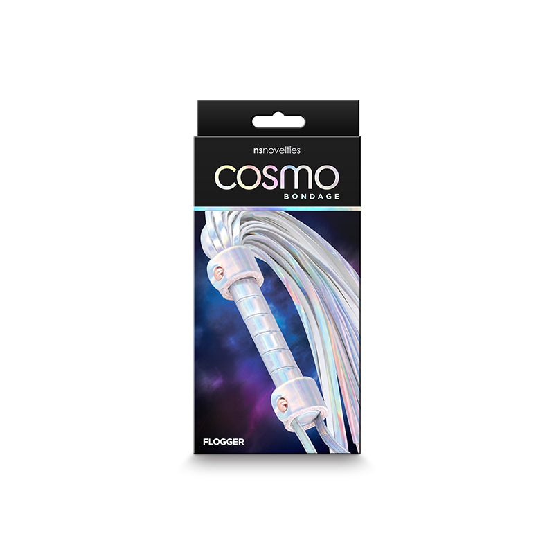 Cosmo Bondage Flogger - Rainbow - Thorn & Feather