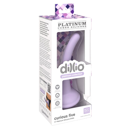 Dillio Platinum Curious Five 5 inch Dildo - Thorn & Feather