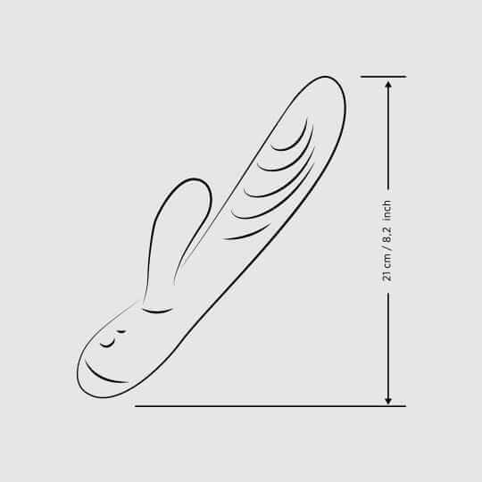 Romp Jazz Rabbit Vibrator - Fuchsia - Thorn & Feather