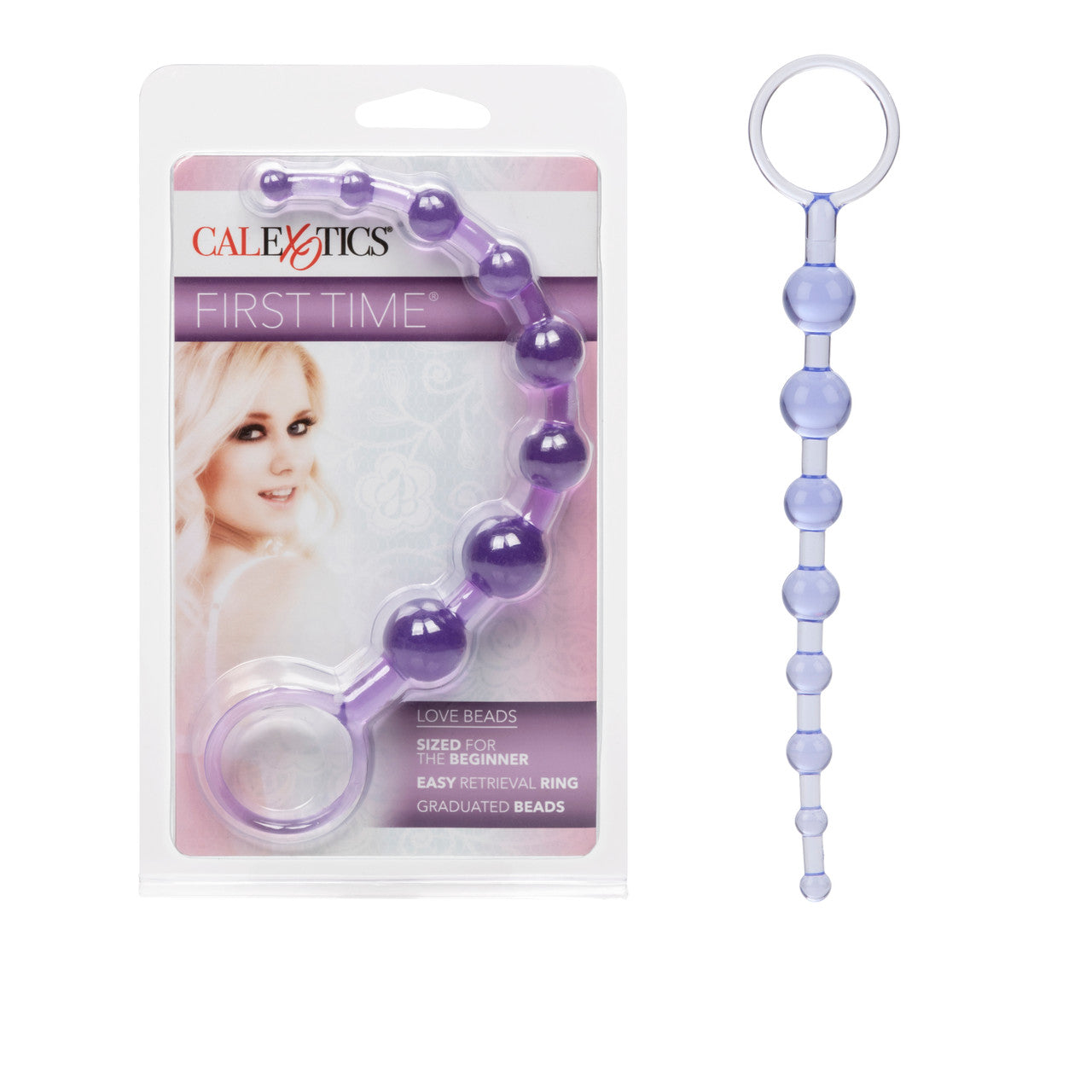 CalExotics First Time Love Beads - Purple - Thorn & Feather