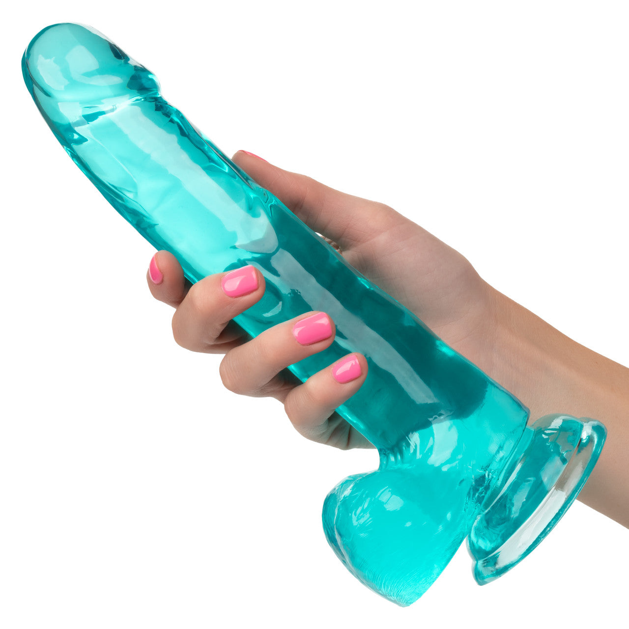 Size Queen 8"/20.25 cm Dildo - Blue - Thorn & Feather