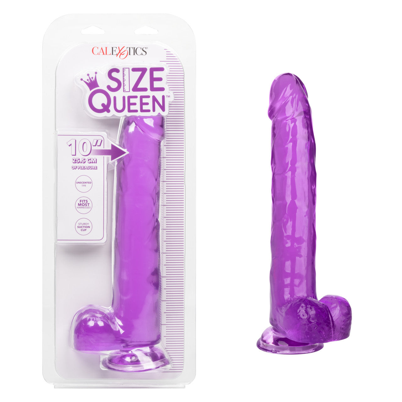 Size Queen 10"/25.5 cm Dildo - Purple - Thorn & Feather Sex Toy Canada
