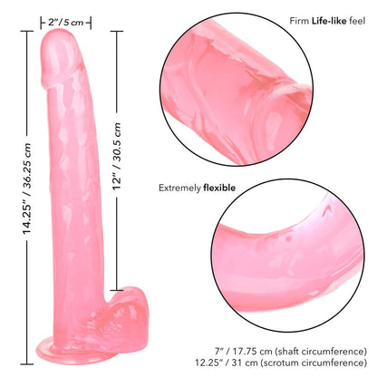 Size Queen 12"/30.5 cm Dildo - Pink - Thorn & Feather