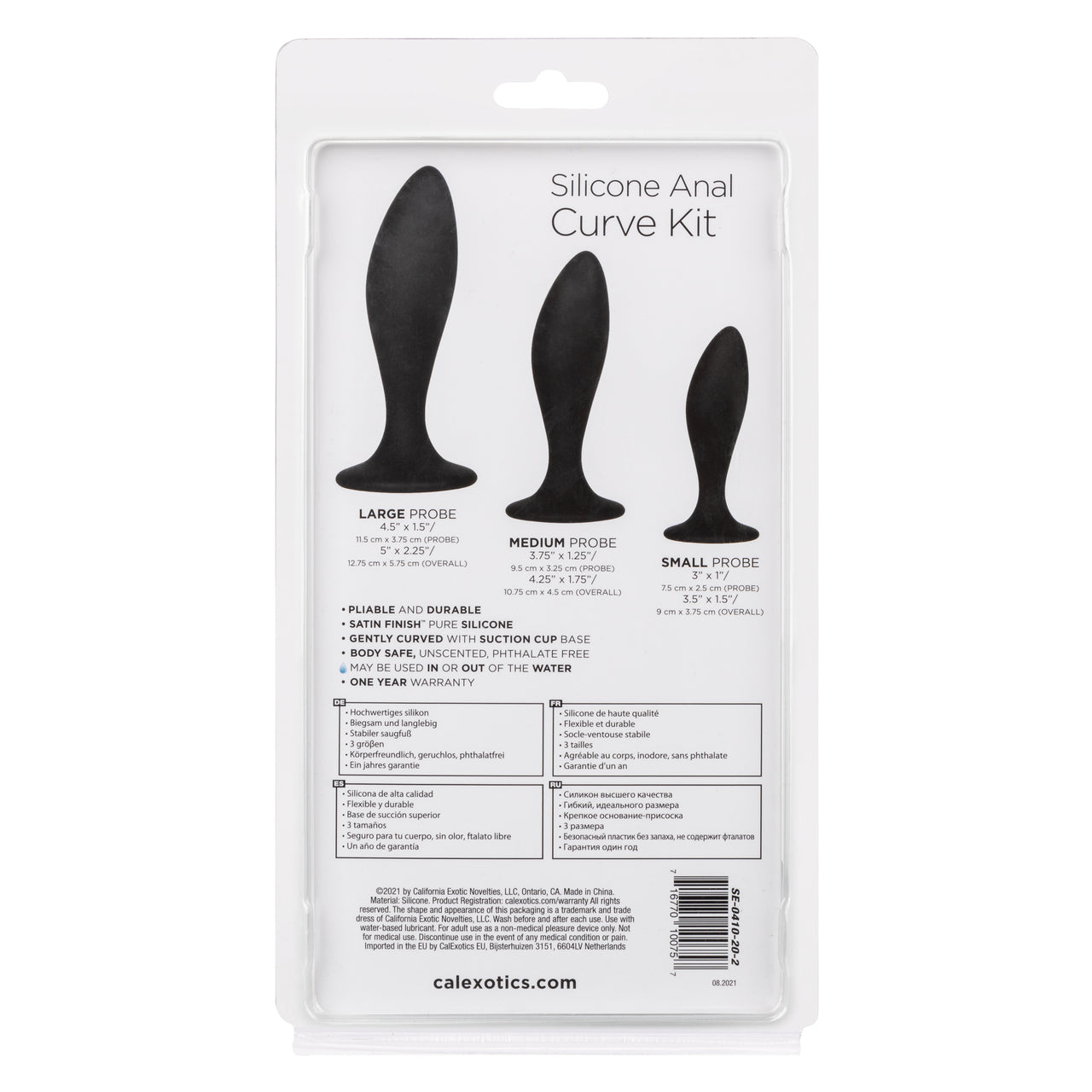 Silicone Anal Curve Kit - Thorn & Feather Sex Toy Canada