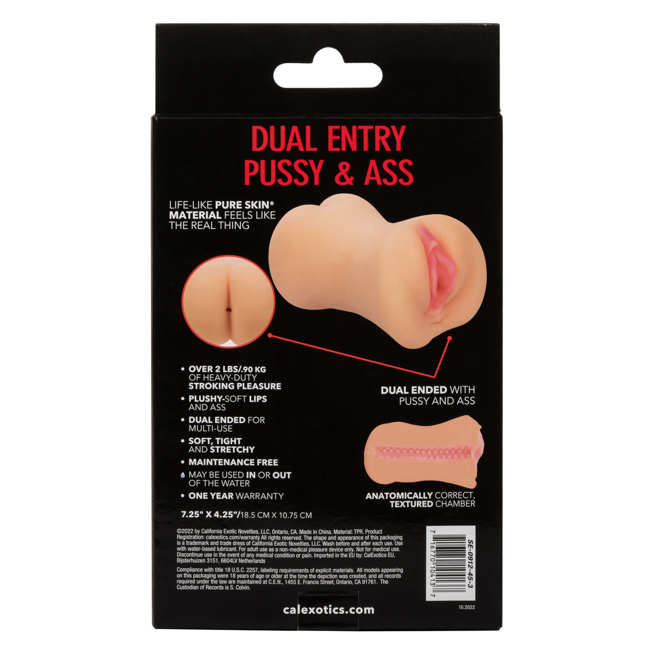 Stroke It Dual Entry Pussy & Ass - Ivory - Thorn & Feather Sex Toy Canada