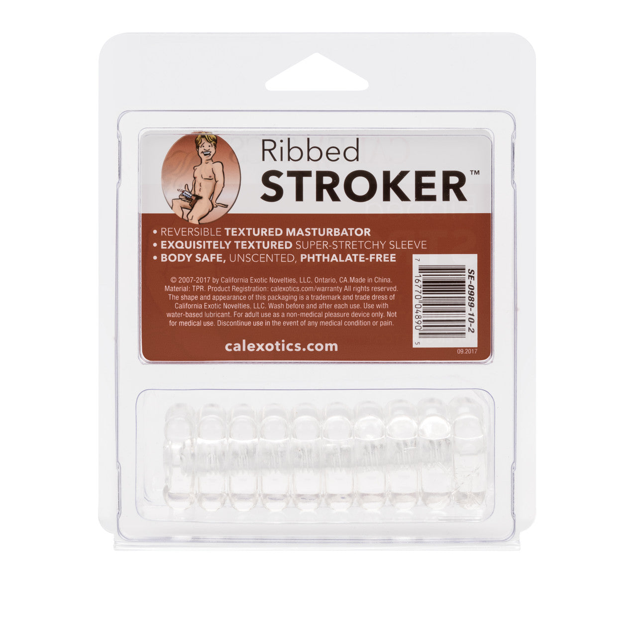 Ribbed Stroker - Clear - Thorn & Feather