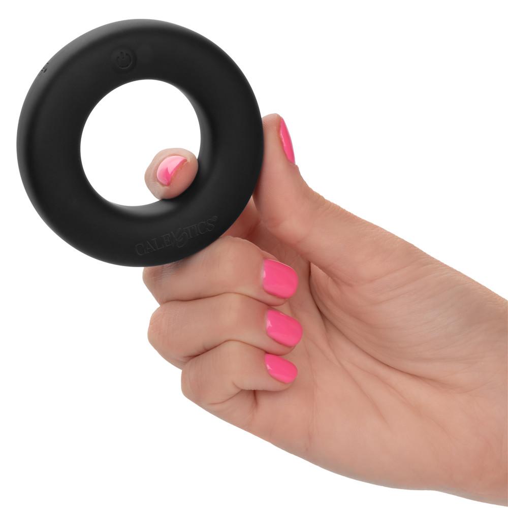 Link Up Optimum Vibrating Cock Ring - Black - Thorn & Feather