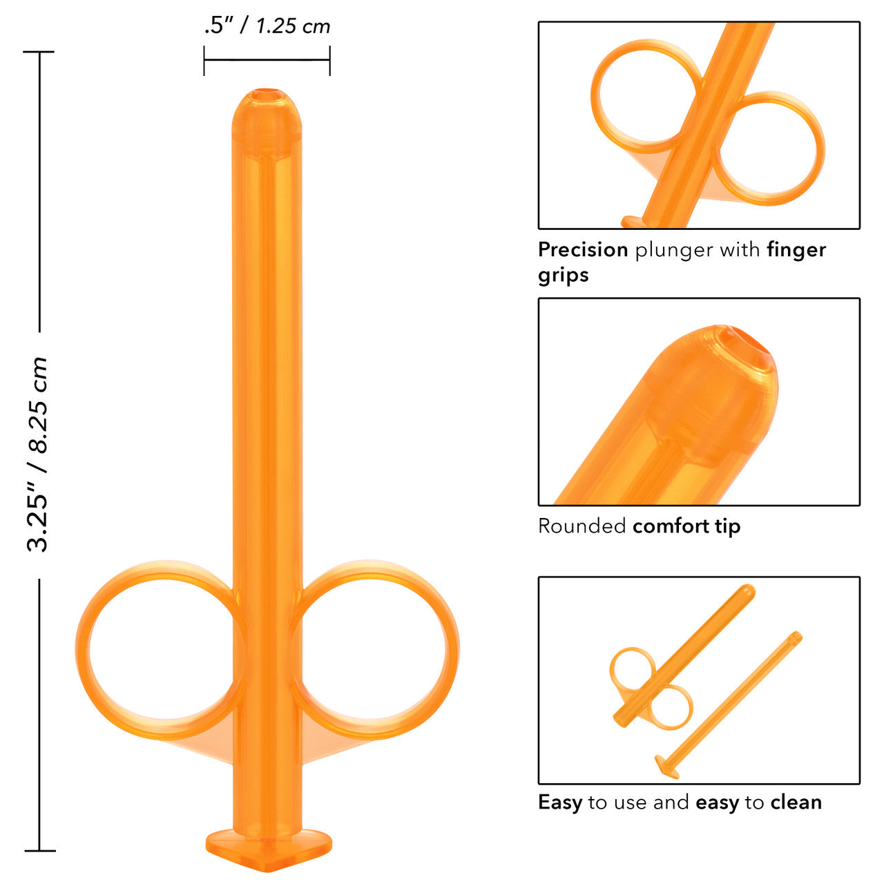 Lube Tube Applicator 2 Pack - Orange - Thorn & Feather