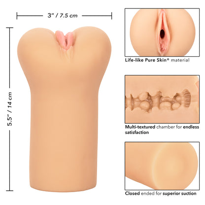 Boundless Vulva Pocket Pussy Stroker - Ivory - Thorn & Feather