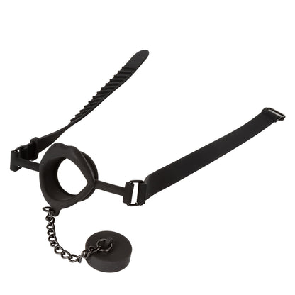 CalExotics Scandal Silicone Stopper Gag - Black - Thorn & Feather