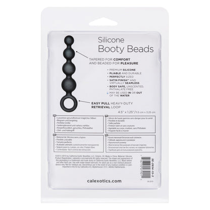 Silicone Booty Beads - Black - Thorn & Feather