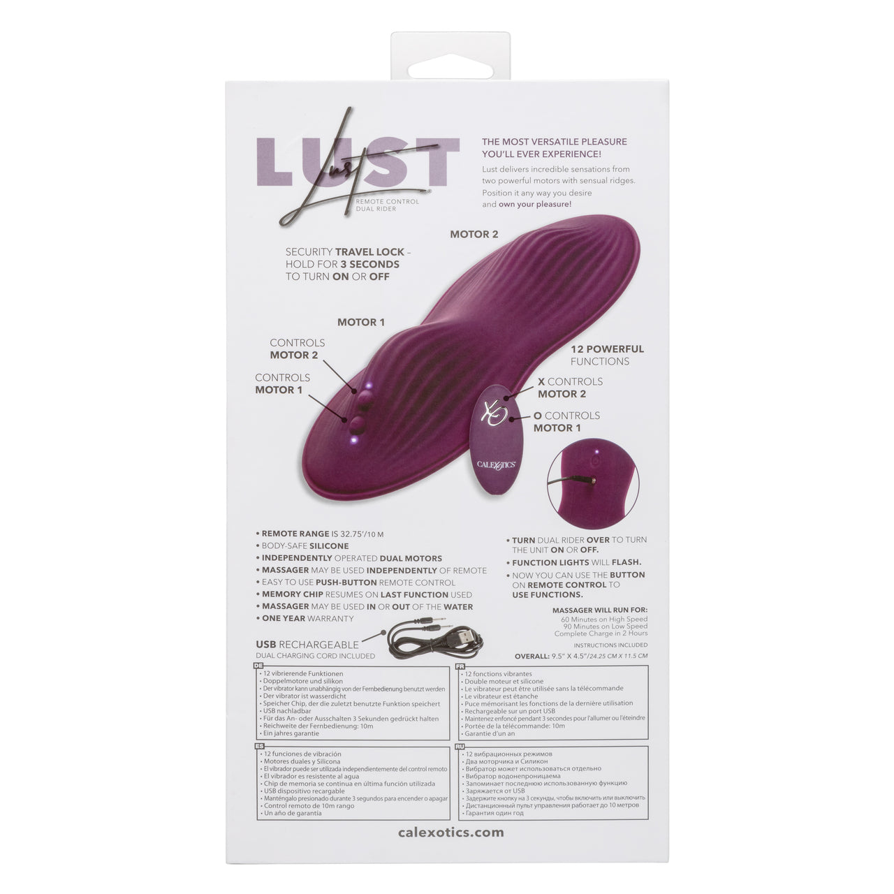 Lust Remote Control Dual Rider - Thorn & Feather