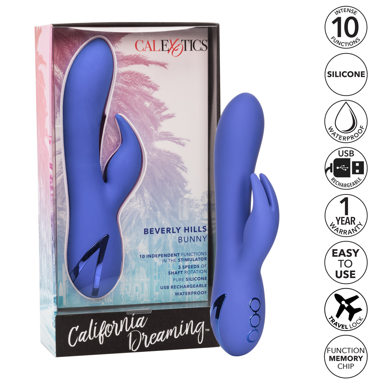 California Dreaming Beverly Hills Bunny Vibrator - Thorn & Feather