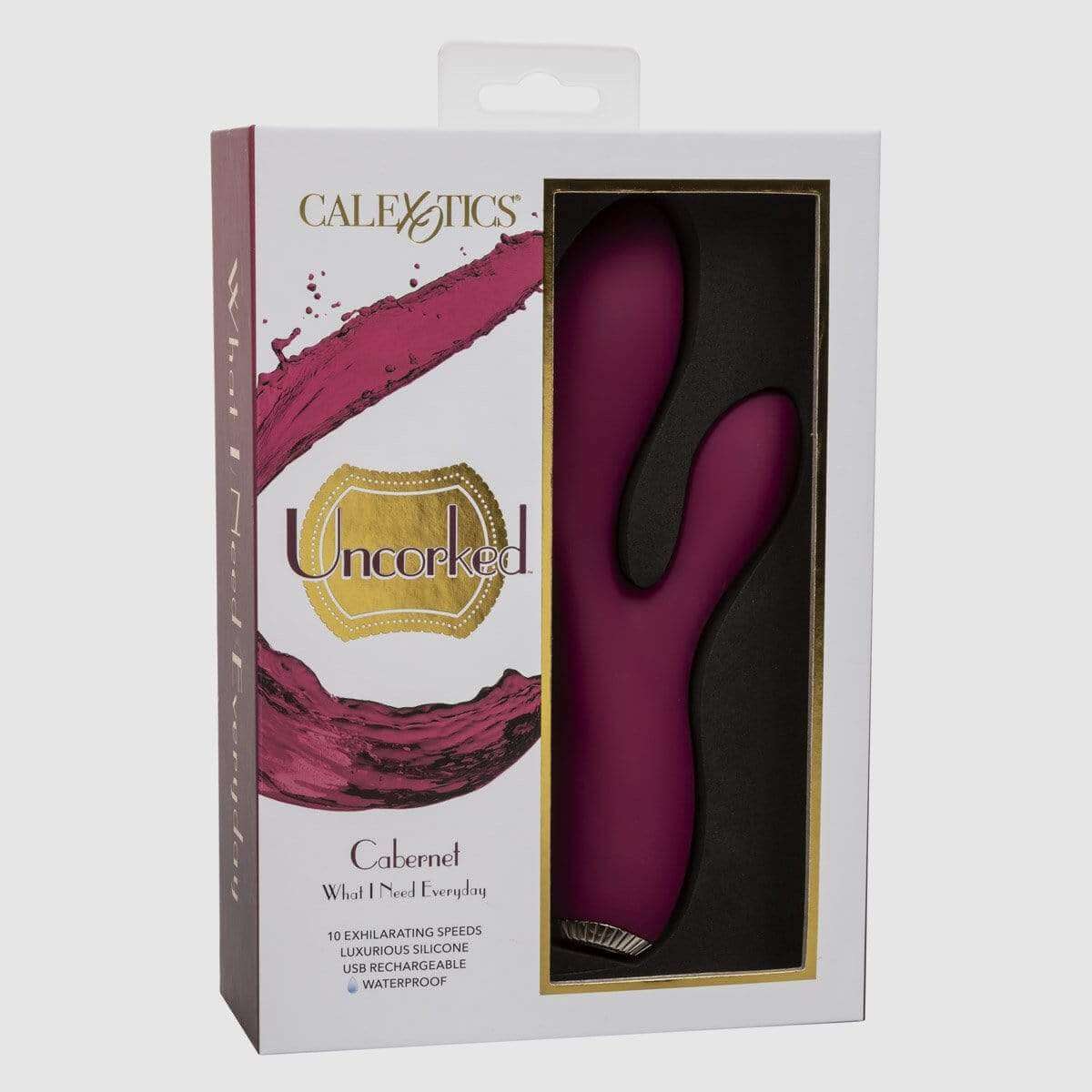 Uncorked Cabernet 10-Function Rechargeable Silicone Rabbit Vibrator - Thorn & Feather Sex Toy Canada