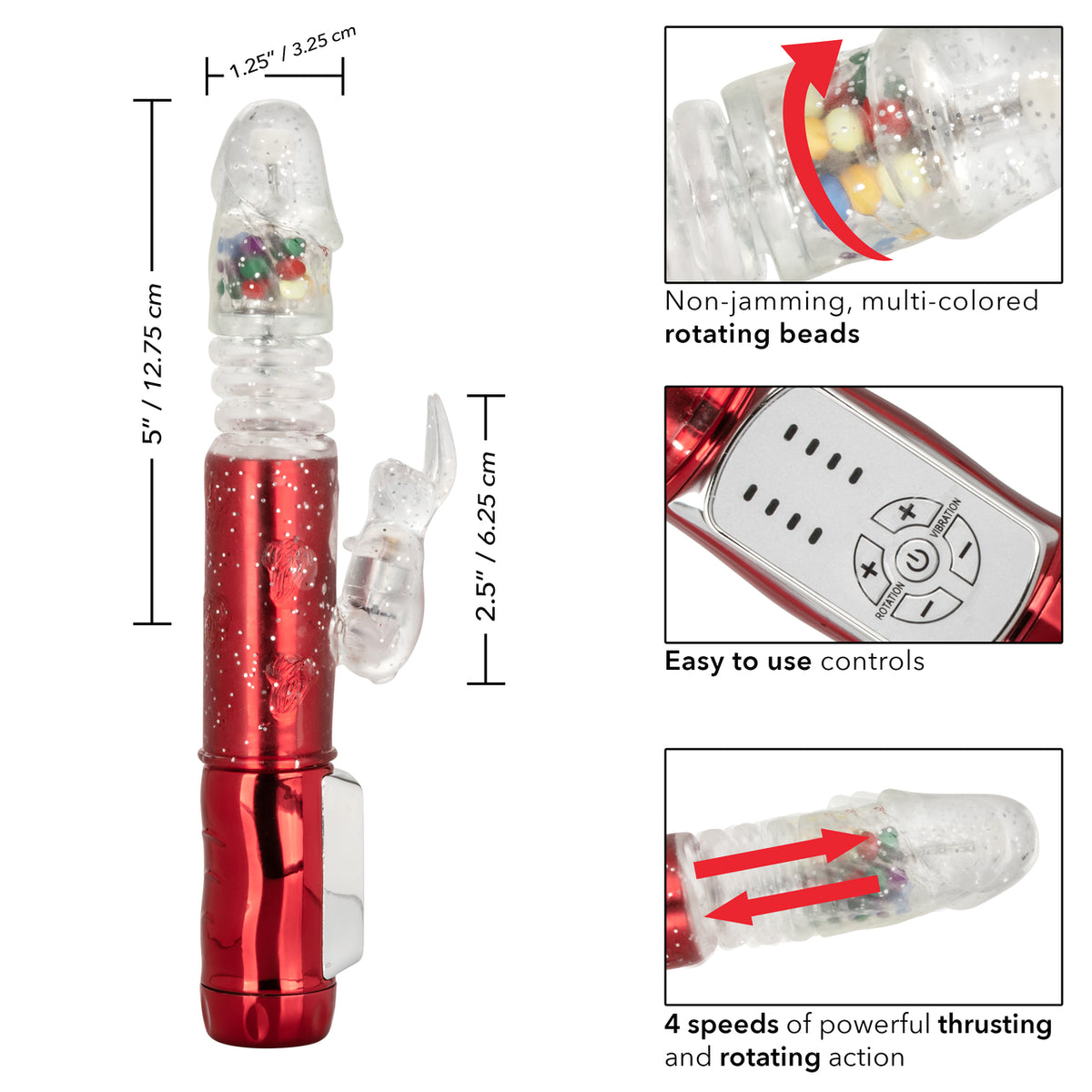 Naughty Bits Cumball Machine Thrusting Jack Rabbit Vibrator - Thorn & Feather