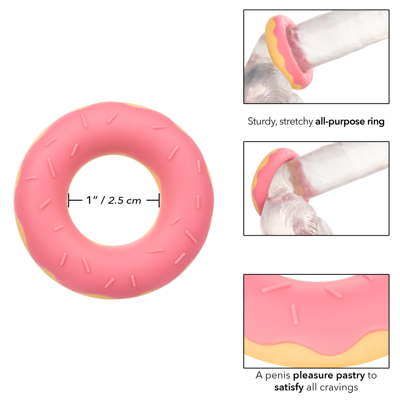 Naughty Bits Dickin’ Donuts Silicone Donut Cock Ring - Thorn & Feather