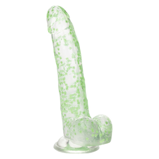 Naughty Bits I Leaf Dick Glow-In-The-Dark Weed Leaf Dildo - Thorn & Feather Sex Toy Canada