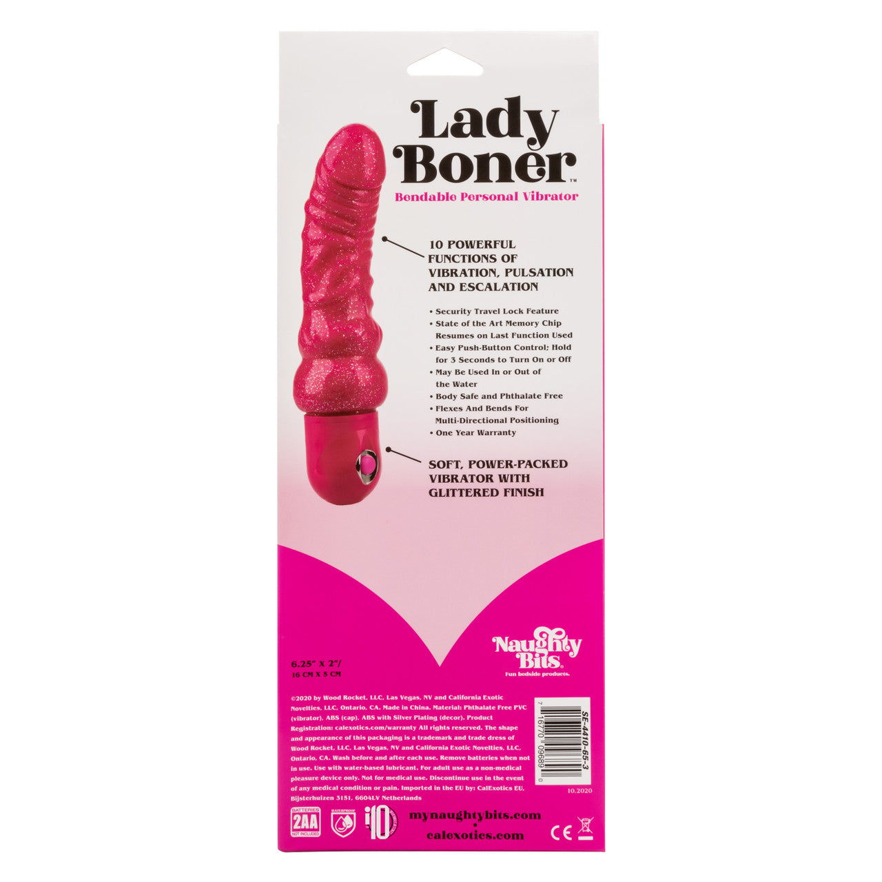 Naughty Bits Bendable Vibrating Dildo - Thorn & Feather