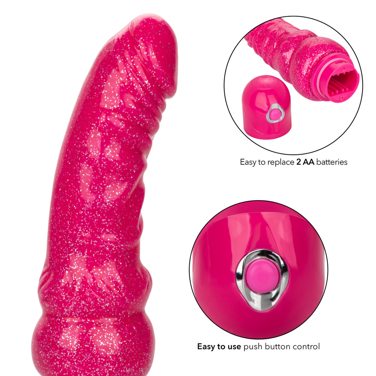 Naughty Bits Bendable Vibrating Dildo - Thorn & Feather