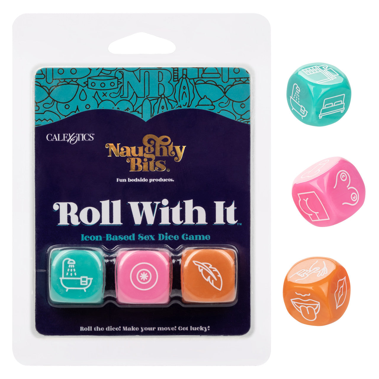 Naughty Bits Roll With It Icon Based Sex Dice - Thorn & Feather
