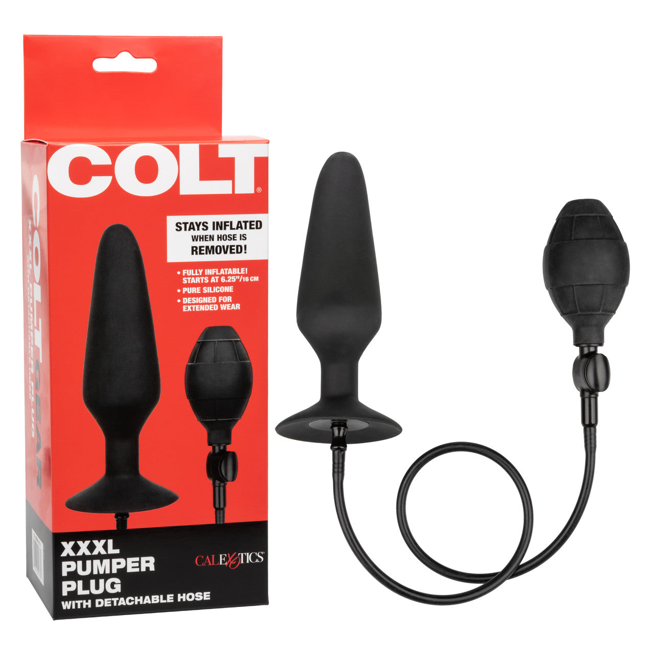 Colt XXXL Pumper Plug with Detachable Hose - Thorn & Feather Sex Toy Canada