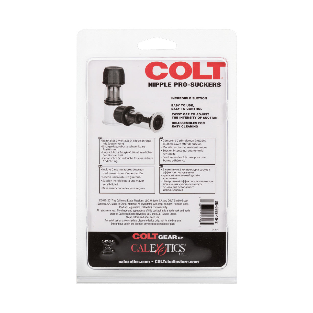 Colt Nipple Pro-Suckers - Black - Thorn & Feather