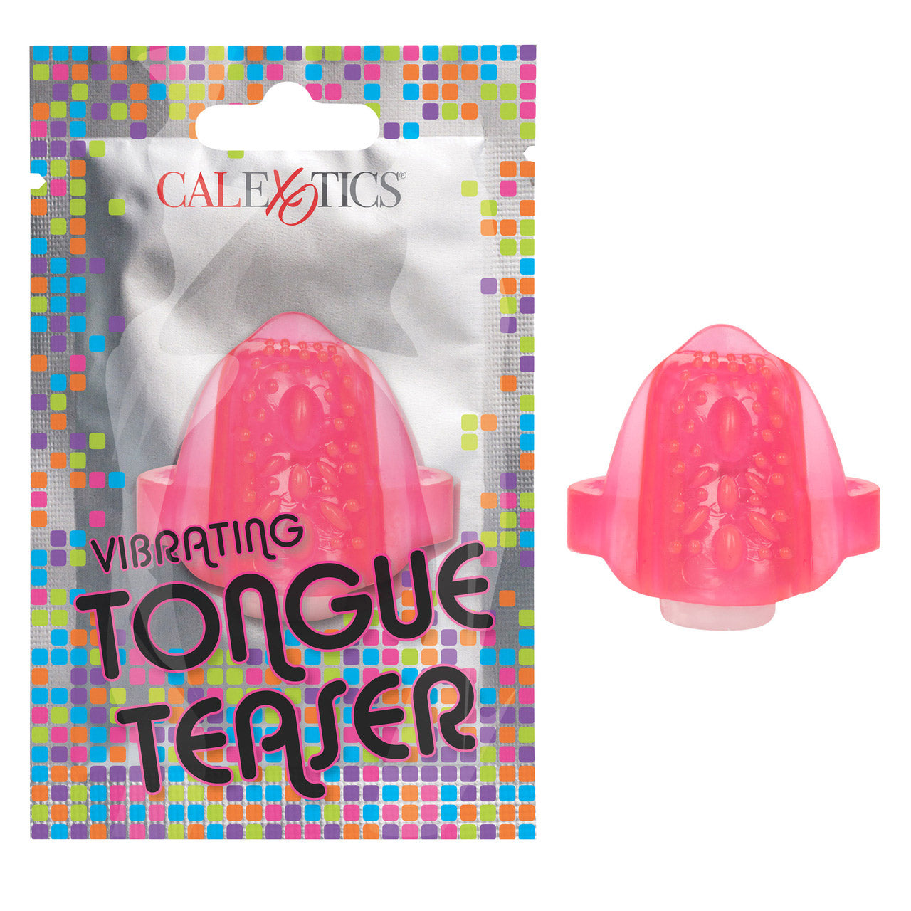 Foil Pack Vibrating Tongue Teaser - Pink - Thorn & Feather Sex Toy Canada
