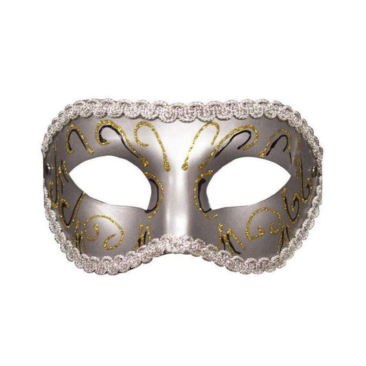 Grey Masquerade Mask - Thorn & Feather