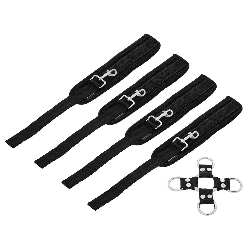 Sportsheets 5 Piece Hog Tie & Cuff Set - Thorn & Feather